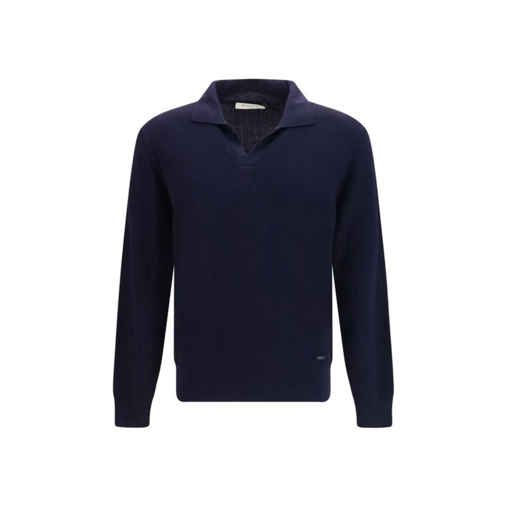 Brooksfield Men Polo Collar Sweater